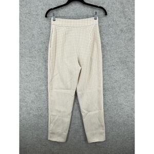 Song of Style (Revolve) Janie Pleated High-Waisted Check Pants, Women's Size XS